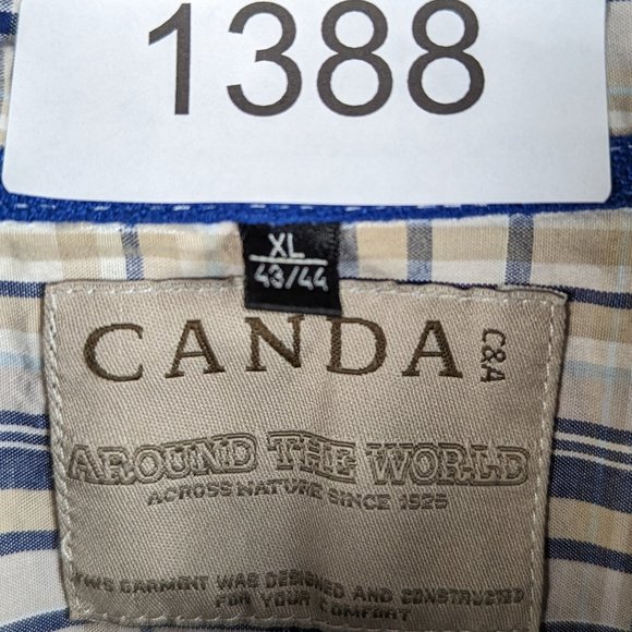 Canada* Men's Short Sleeve Button Down Curved Hem Chest Pocket Shirt~ Size XL - Picture 3 of 10